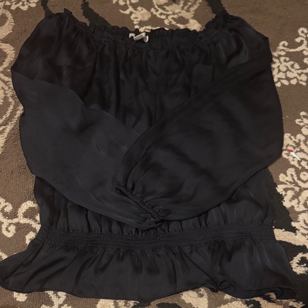 Michael Kors Elegant Navy Blouse
